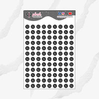 WhatsApp Icon Planner Stickers, Social Media Icon Post, Functional Stickers, Journaling Stickers, Black Color, Plush Planning