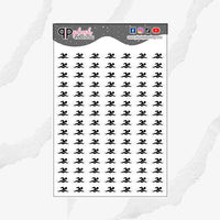 Swimming Icon Planner Stickers, Swimming Tracker, Swimming Practice, Functional Stickers, Journaling Stickers, Black Color, Plush Planning