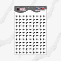 Hair Dryer Icon Planner Stickers, Hair Dryer Tracker, Hair Tracker, Functional Stickers, Journaling Stickers, Black Color, Plush Planning