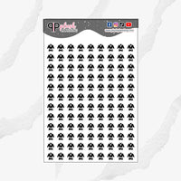 Taekwondo Icon Planner Stickers, Taekwondo Tracker, Taekwondo Practice, Functional Stickers, Journaling Stickers, Black, Plush Planning