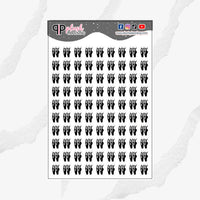 Ballet Shoes Icon Planner Stickers, Ballet Tracker, Ballet Practice, Functional Stickers, Journaling Stickers, Black Color, Plush Planning