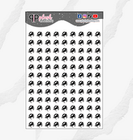 Horse Shoe Icon Planner Stickers, Horse Stable, Horse Training, Functional Stickers, Journaling Stickers, Black Color, Plush Planning