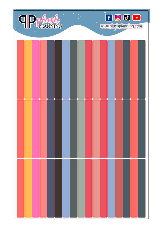Washi Planner Stickers, Laurel Denise Inspired Colors (3 Sets)