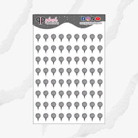 Golf Icon Planner Stickers, Golf Practice, Golf Tournament Game, Functional Stickers, Journaling Stickers, Black Color, Plush Planning