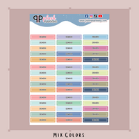 School Header Planner Stickers