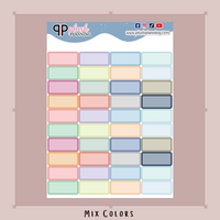 OTG Monthly Half Boxes Planner Stickers