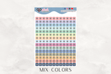 Internet Bill, Wifi Bill, Square Tracker Planner Stickers, Itty Bitty Collection