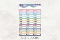 Teacher Label Tracker Planner Stickers, Class Schedule, Teacher Schedule Tracker