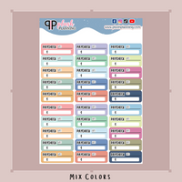 Paycheck Tracker Planner Stickers