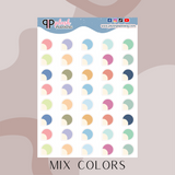 Tear Drop Corner Deco Planner Stickers