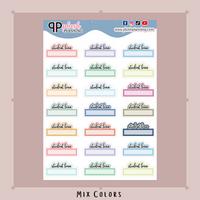 Student Loan Script Box Planner Stickers