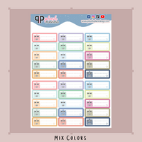 Bill Due Tracker Planner Stickers