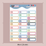 Bill Due Tracker Planner Stickers