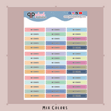 No School Header Planner Stickers