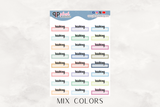 Booking Script Label Planner Stickers