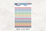 Phone Bill, Cellphone Bill, Phone Line Bill, Square Tracker Planner Stickers, Itty Bitty Collection