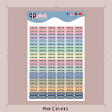 Mini Payroll Due Planner Stickers