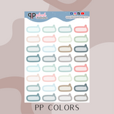 Small Speech Bubble Deco Planner Stickers