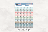 Phone Bill, Cellphone Bill, Phone Line Bill, Square Tracker Planner Stickers, Itty Bitty Collection