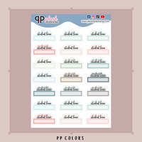 Student Loan Script Box Planner Stickers