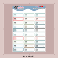 Bill Due Tracker Planner Stickers