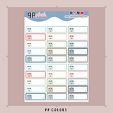 Bill Due Tracker Planner Stickers