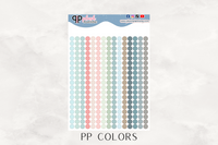 Dots - Standard Size Planner Stickers, Functional Stickers