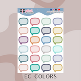 Speech Bubble Deco Planner Stickers