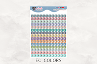 Phone Bill, Cellphone Bill, Phone Line Bill, Square Tracker Planner Stickers, Itty Bitty Collection