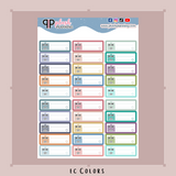 Bill Due Tracker Planner Stickers