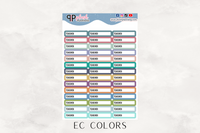 Teacher Label Tracker Planner Stickers, Class Schedule, Teacher Schedule Tracker