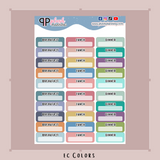 Breakfast, Lunch, Dinner Label Box Tracker Planner Stickers