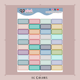 OTG Monthly Half Boxes Planner Stickers