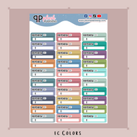 Paycheck Tracker Planner Stickers