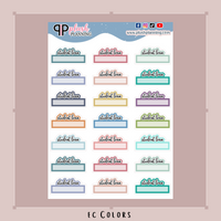 Student Loan Script Box Planner Stickers