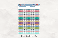 Electric Bill Tracker, Square Tracker Planner Stickers, Itty Bitty Collection