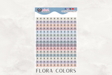 Electric Bill Tracker, Square Tracker Planner Stickers, Itty Bitty Collection