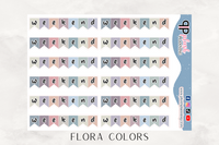 Weekend Flags Banner Planner Stickers