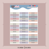 Birthday Header Planner Stickers