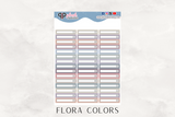 Individual Checklist Label Tracker with Black Outline Planner Stickers, Plush Planning