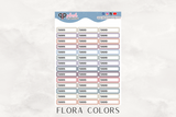 Teacher Label Tracker Planner Stickers, Class Schedule, Teacher Schedule Tracker