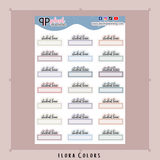 Student Loan Script Box Planner Stickers