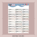 Paycheck Tracker Planner Stickers