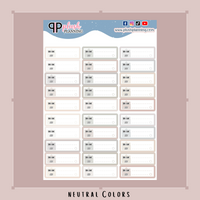 Bill Due Tracker Planner Stickers