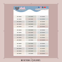 No School Header Planner Stickers