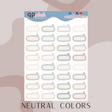 Small Speech Bubble Deco Planner Stickers