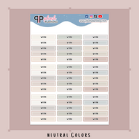 Work Header Planner Stickers