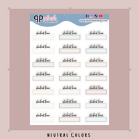 Student Loan Script Box Planner Stickers