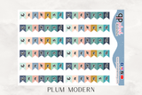 Weekend Flags Banner Planner Stickers