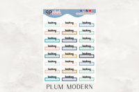 Booking Script Label Planner Stickers